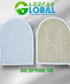 Bao tay xơ mướp dùng cho phòng tắm