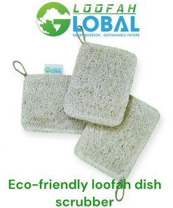 Eco-friendly loofah dish scrubber