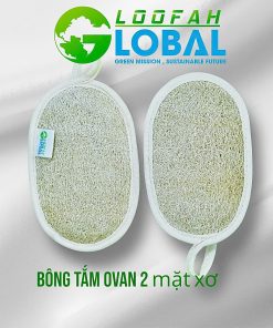 Bông tắm Ovan 2 mặt xơ mướp
