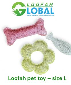 Loofah pet toy size L