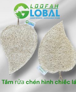 Tấm rửa chén xơ mướp hình chiếc lá