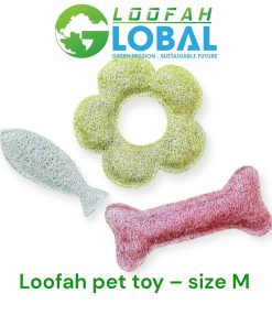 Loofah pet toy size M