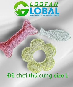 Đồ chơi thú cưng làm bằng xơ mướp size L