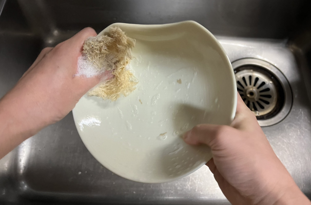 Tại sao nên thay miếng bọt biển rửa bát bằng miếng chà xơ mướp?