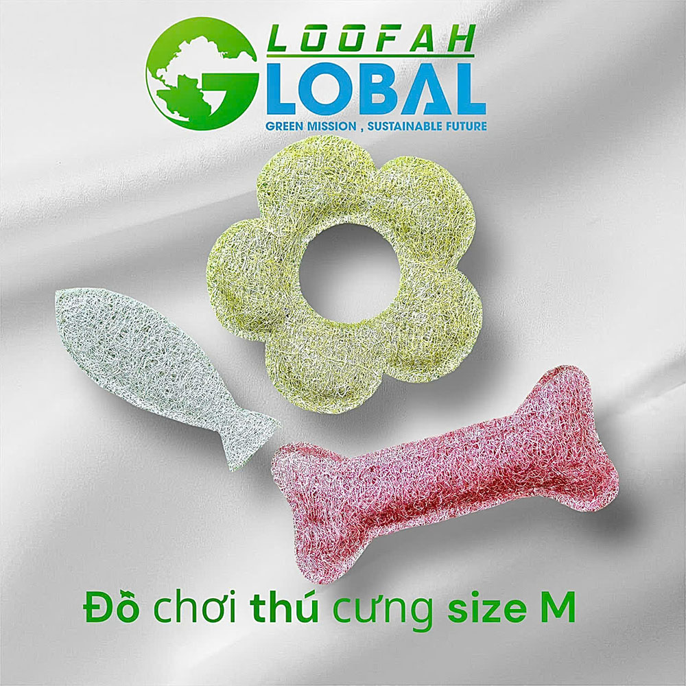 Bộ Lập Tập Xơ Mướp Thủ Công Mỹ Nghệ Tại Loofah Global
